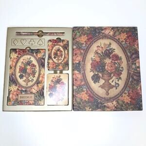 Vintage Floral Bridge Playing Card Set